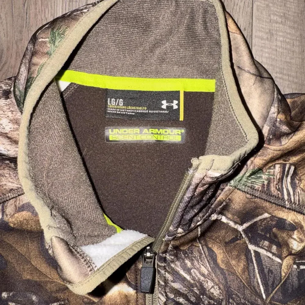 Men's Under Armour Scent Control Armour Fleece 2 Jacket Realtree Xtra Camo Large
